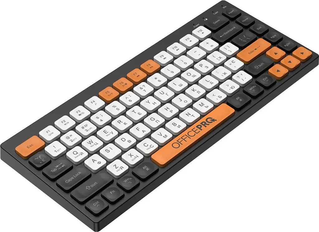 Клавіатура бездротова OfficePro SK955B Bluetooth Чорний - фото 2
