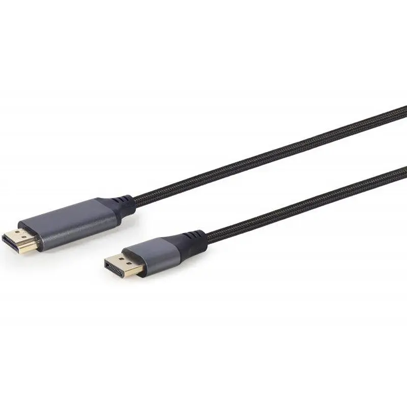 Кабель Cablexpert DisplayPort - HDMI (M/M), 1.8 м, Чорний (CC-DP-HDMI-4K-6) - фото 2