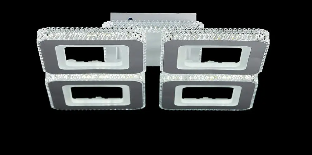 Сучасна стельова LED-люстра LT8013/4 WT - 4xLED, 50 см, з димером і пультом - фото 3