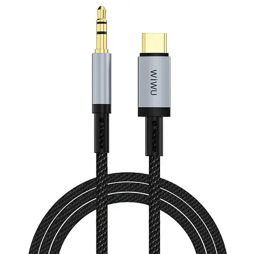 AUX-адаптер WiWU Legend Audio Convertor USB-C to 3.5mm Wi-C048T 1,5m Чорний