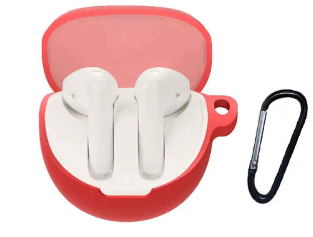 Чохол-накладка DK для Oppo Enco Air 3 Silicone Candy Friendly з карабіном (016054) (red) - фото 3