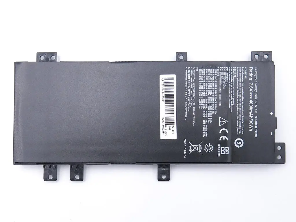 Акумулятор для Asus C21N1434 Z450, Z450UA, Z450LA, Z550SA, Z550MA (7.6V 4000 mAh 30Wh) - фото 2