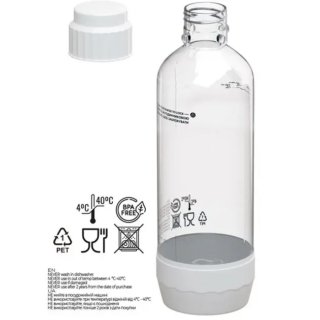 Сифон для газування води Soda@home Optimal 7002 +  2 балони білий - фото 4