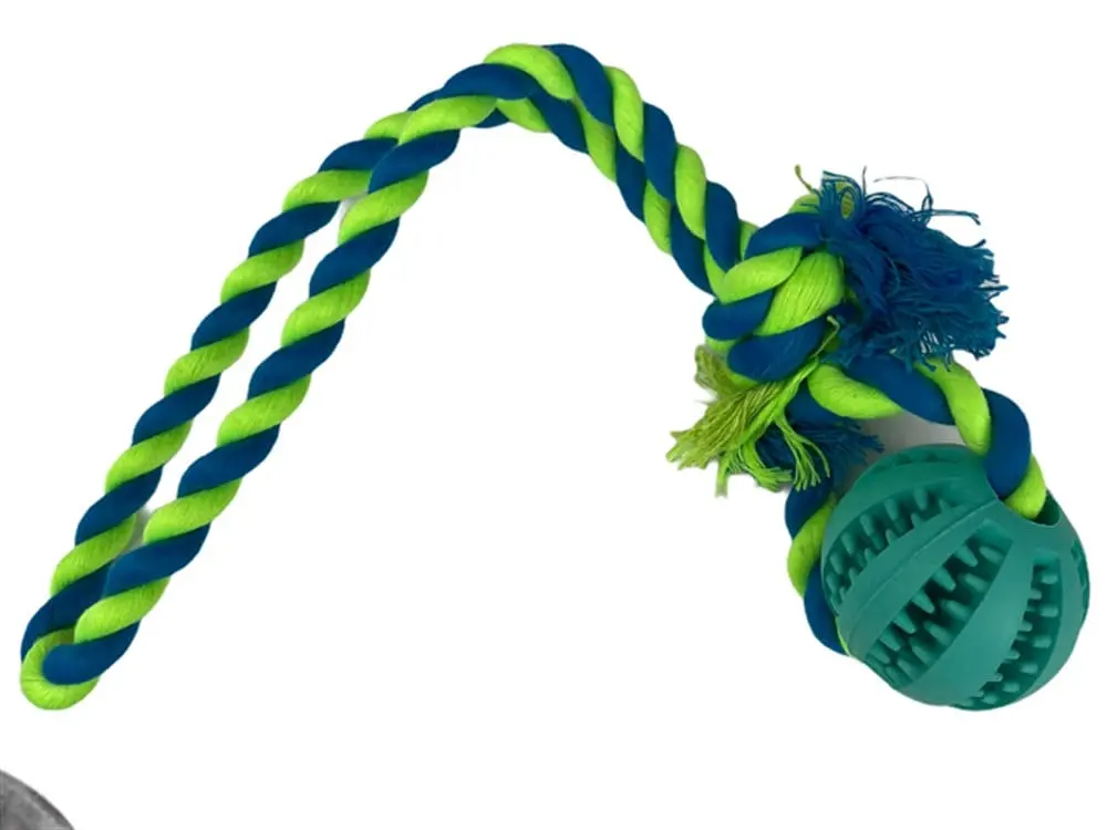 Іграшка для собак Derby Rubber Dog Chew Toy with Rope - фото 4