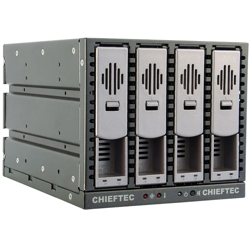 Бекплейн Chieftec SST-3141SAS 3x5.25 -> 4x3.5 HDD Hot-Swap Aluminium - фото 2