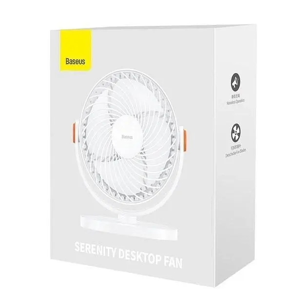 Портативний вентилятор Baseus Serenity Desktop Fan ACYY000002 White - фото 9