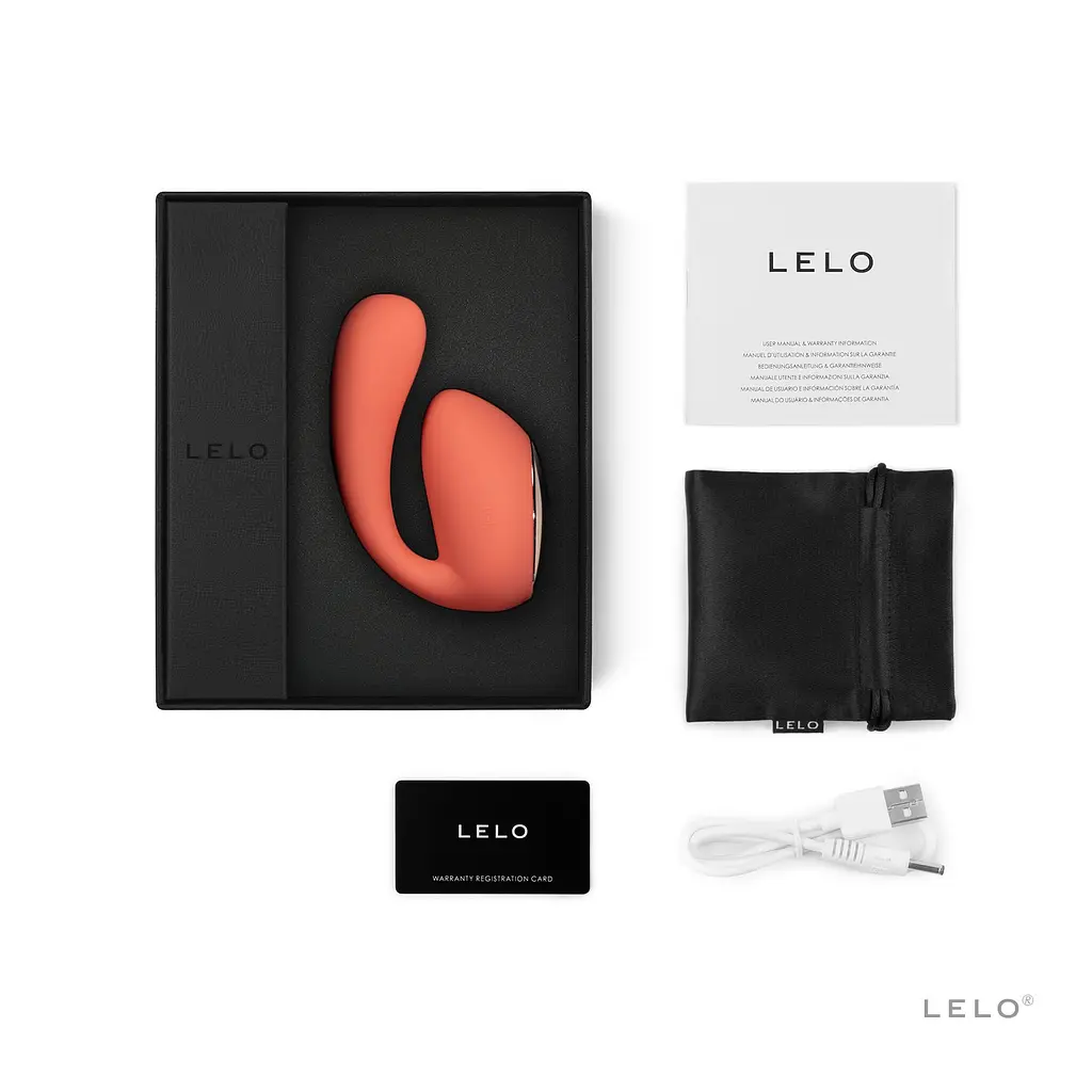 Смарт-вібратор LELO Ida Wave Coral Red, вагінально-кліторальний, технологія WaveMotion, 2 мотори - фото 6
