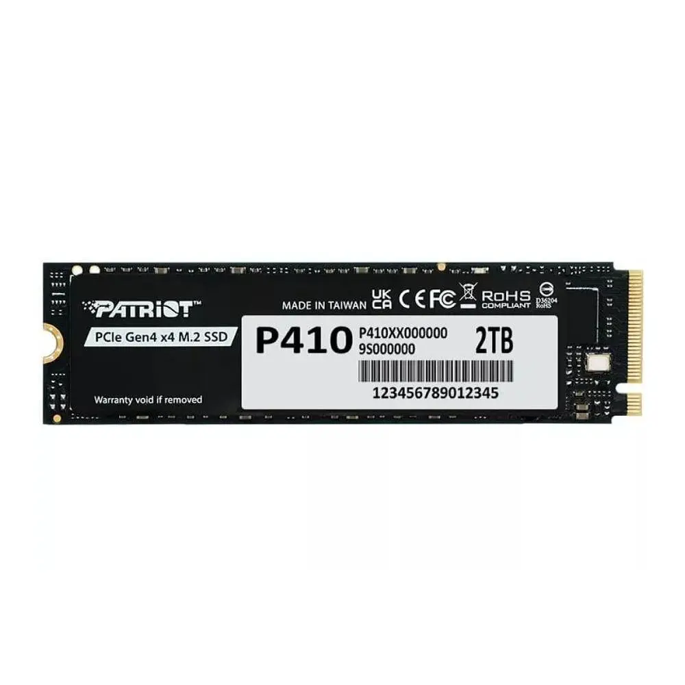 SSD M.2 Patriot P410 2TB NVMe PCIe Gen4 5000MB/s внутрішній накопичувач для ПК ноутбука