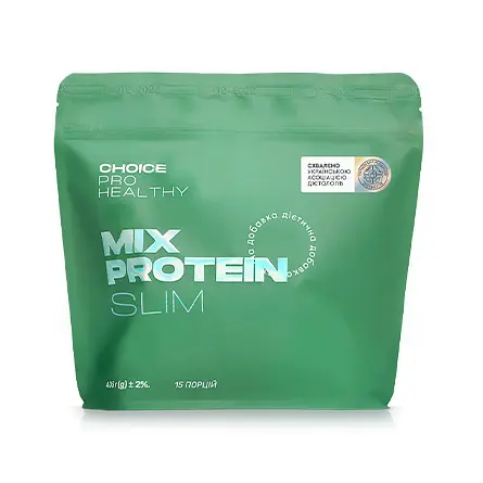 Низькокалорійний поживний коктейль для зниження ваги Mix Protein Slim CHOICE PRO HEALTHY 15 порцій 405 г - фото 2