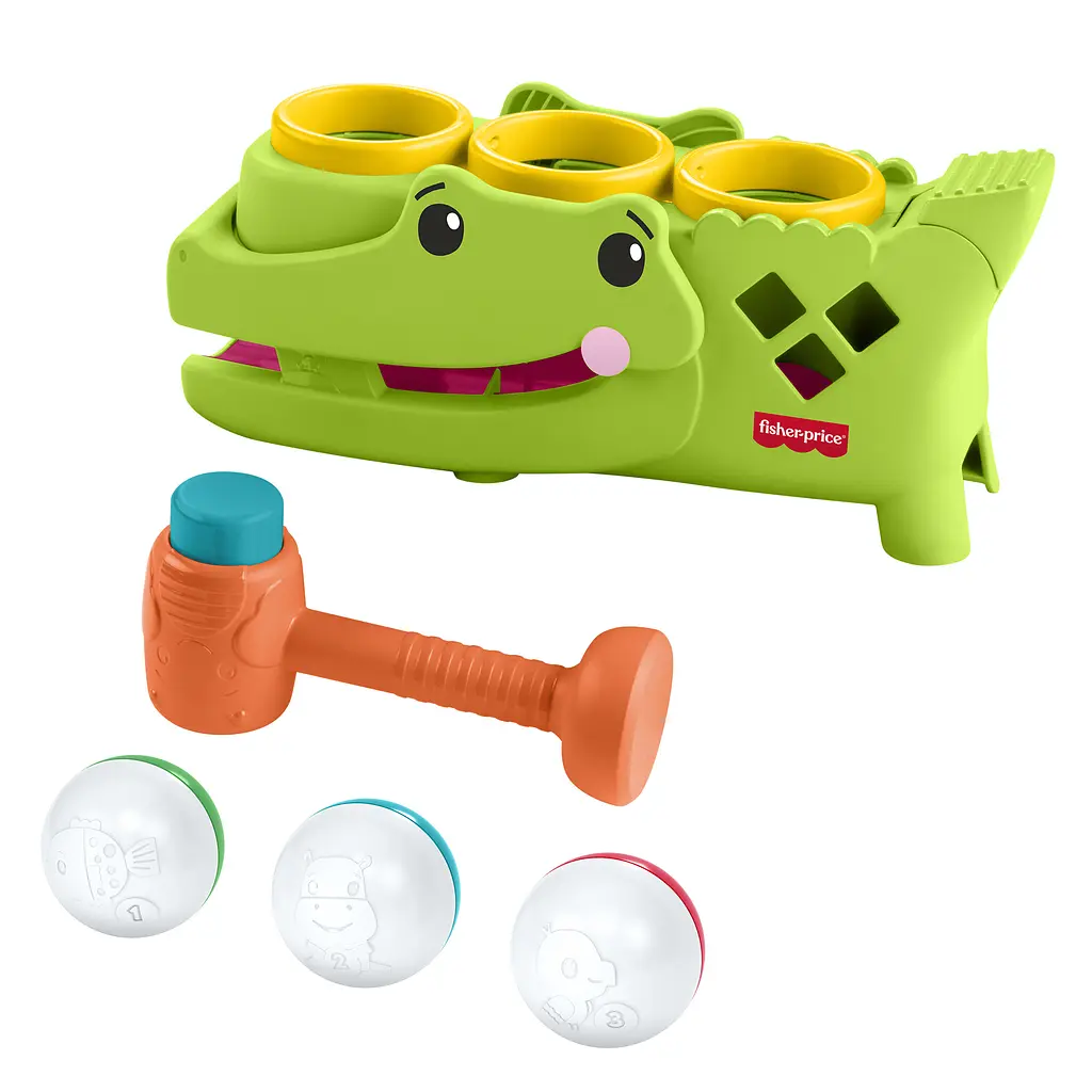 Розвивальна іграшка-сортер Fisher-Price Крокодильчик Катай та стукай (JLB94) - фото 2