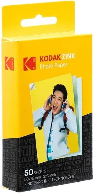 Фотопапір Kodak Premium ZINK Photo Paper 2x3" (50х77мм) 50 аркушів (RODZ2X350) - фото 3