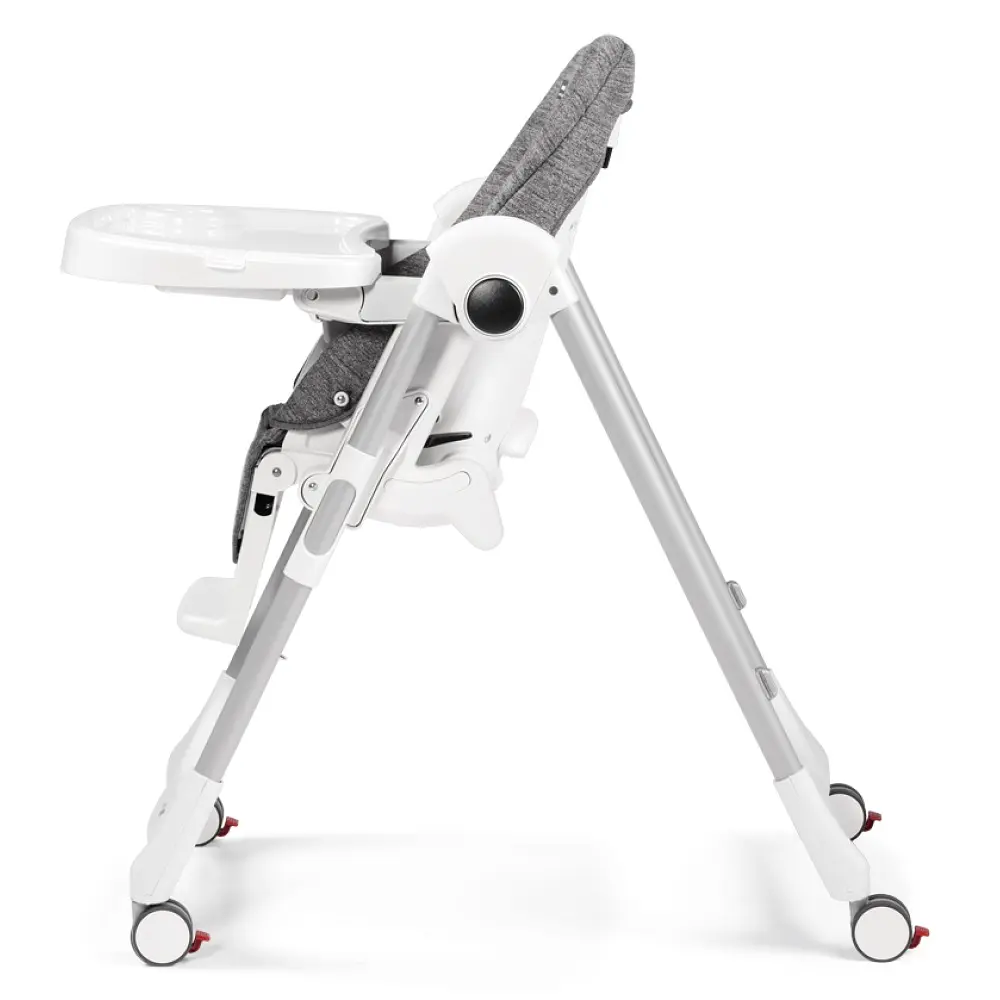 Стілець для годування Peg Perego Prima Pappa Follow Me Wonder Gray, сірий (IH01000000WD53) - фото 3