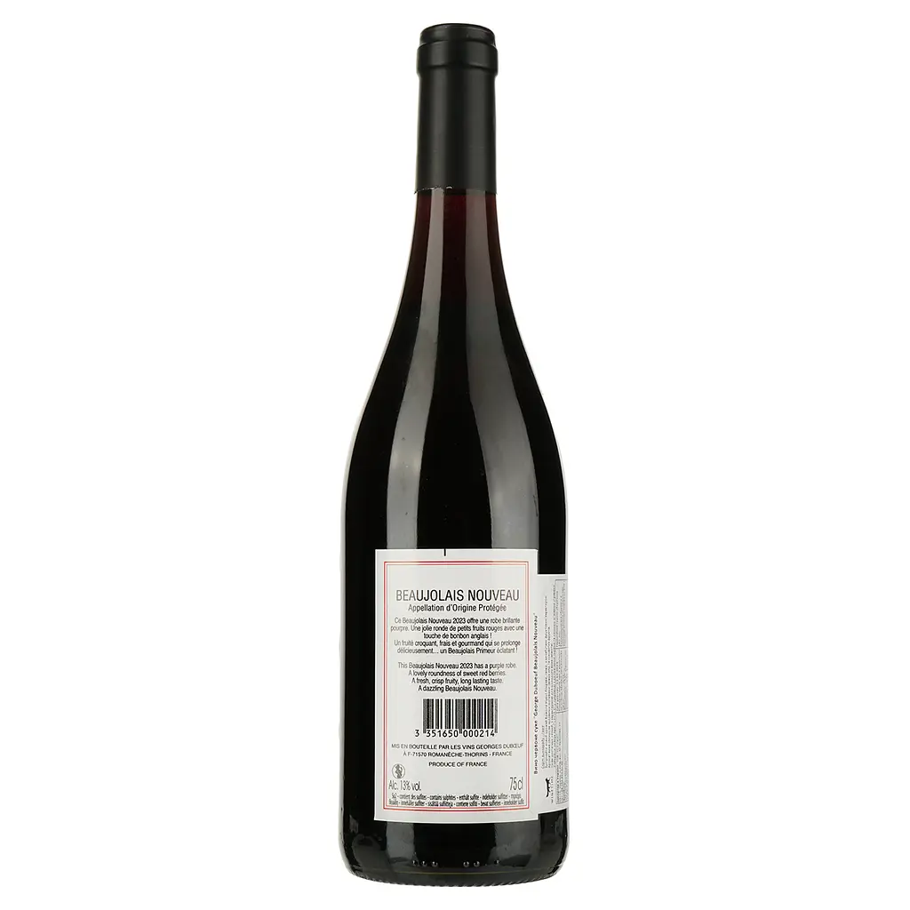 Вино Les Vins George Duboeuf Beaujolais Nouveau, червоне, сухе, 12,5%, 0,75 л (8000015679991) - фото 2