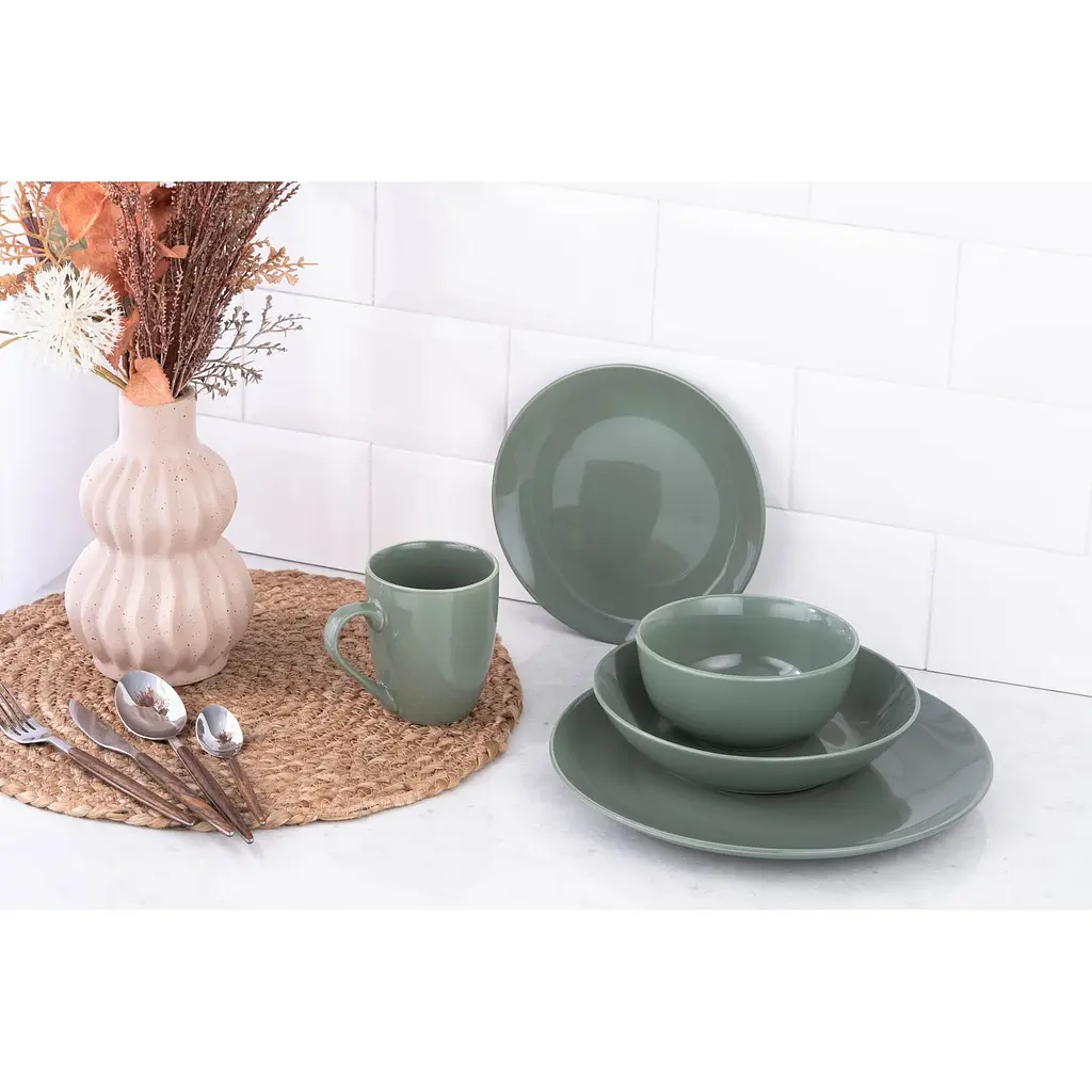 Тарелка десертная Ardesto Capri 19.2 см зеленая (AR0519CG) - фото 5