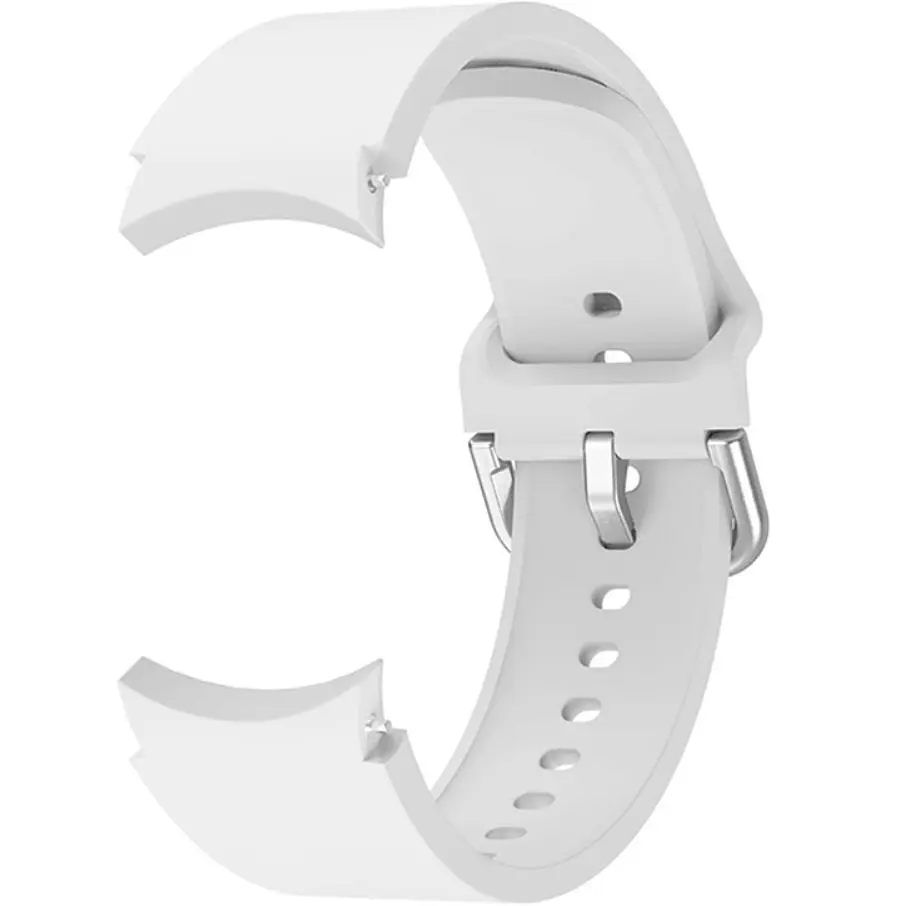Ремінець силіконовий BeWatch Samsung Galaxy Watch 4/5/Pro SoftTouch Білий (0139303) - фото 3