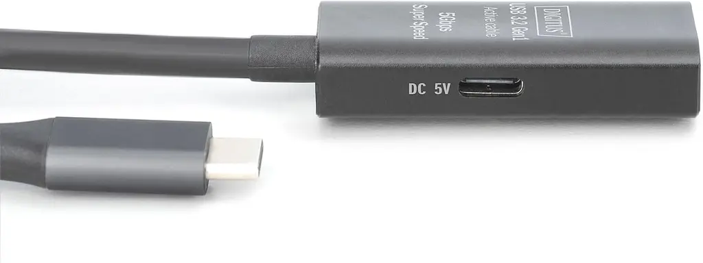 Digitus Подовжувач USB 3.2 Gen1 Active Cable 5G, C/M-A/F, 5м, чорний - фото 3