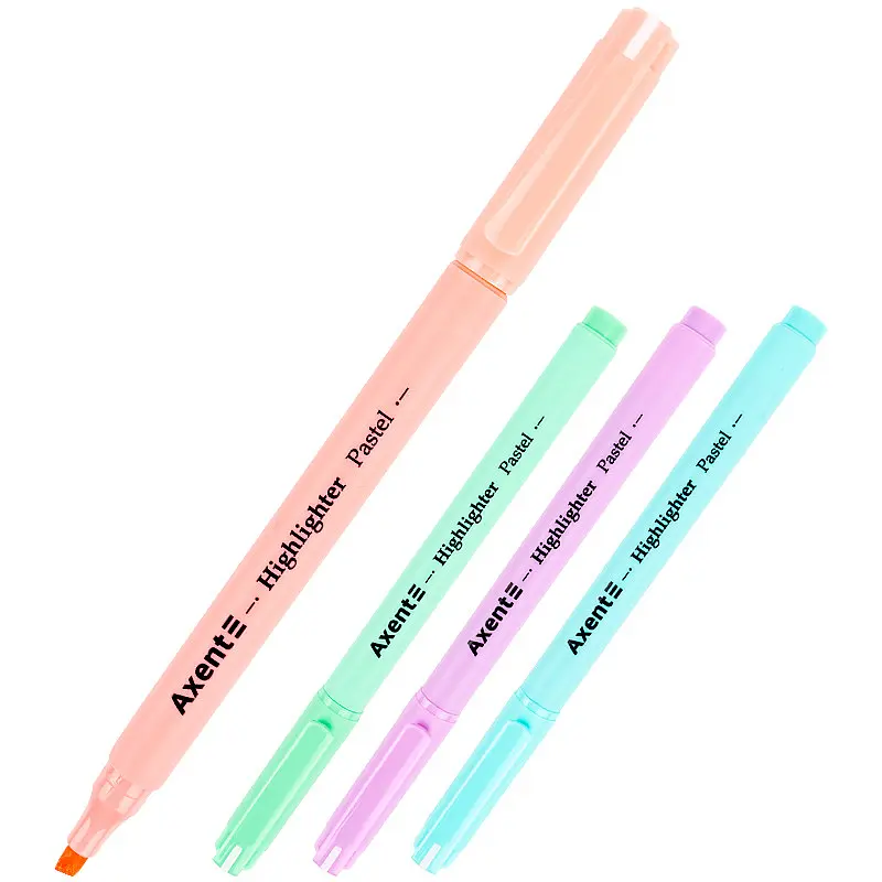 Набір текстмаркерів Axent Highlighter Pastel 2533-40-A (4шт) 2-4мм(1)(24)
