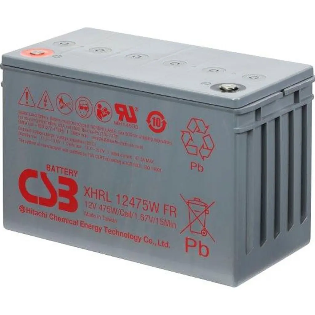 Акумулятор CSB AGM 12V (12V/118.8Ah/1425.6Wh) (XHRL12475WFR) [154020] - фото 3