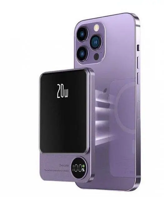 Портативная батарея iSpace Q9 MagSafe Battery 20W 10000mAh Purple - фото 4