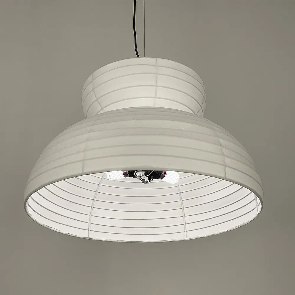 Люстра в черном корпусе с белым абажуром Ø 60 см Ст. PL 053-600 | Line F - фото 6