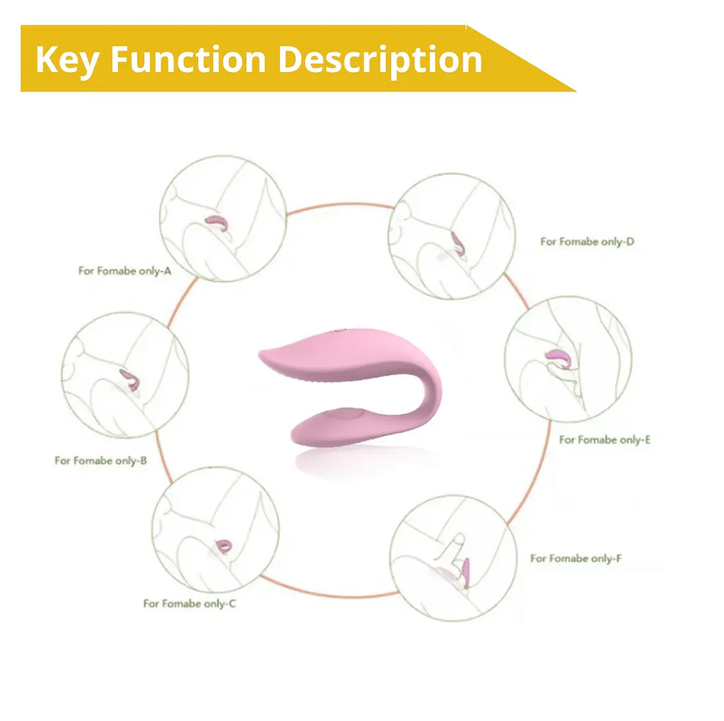 Вібратор для пар Erospace Sweet Play A7 9.8 см рожевий - фото 8