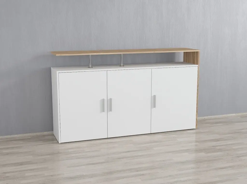 Тв тумба Nellie Ш 1600/В 916/Г 350 Білий-Дуб сонома