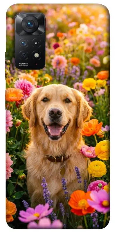TPU чохол Demsky Flowery labrador для Xiaomi Redmi Note 11 Pro 4G/5G