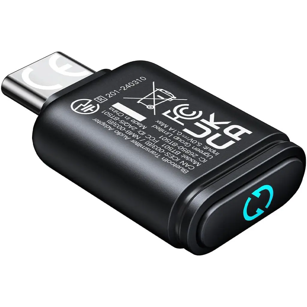 Bluetooth-адаптер Ugreen USB-C Bluetooth 5.3 Audio Transmitter PC/PS5/Switch BT501 black (45008) - фото 2
