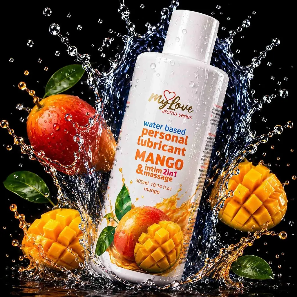 Лубрикант MyLove Aroma Series IntimMassage 2in1 Mango, 300 мл - фото 2