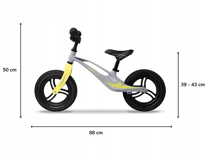 Біговел Lionelo Bart Tour grey stone сірий (LOE-BART TOUR GREY STONE) - фото 6