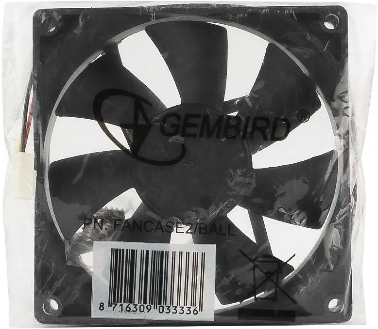 Вентилятор Gembird 90mm FANCASE2/BALL - фото 3