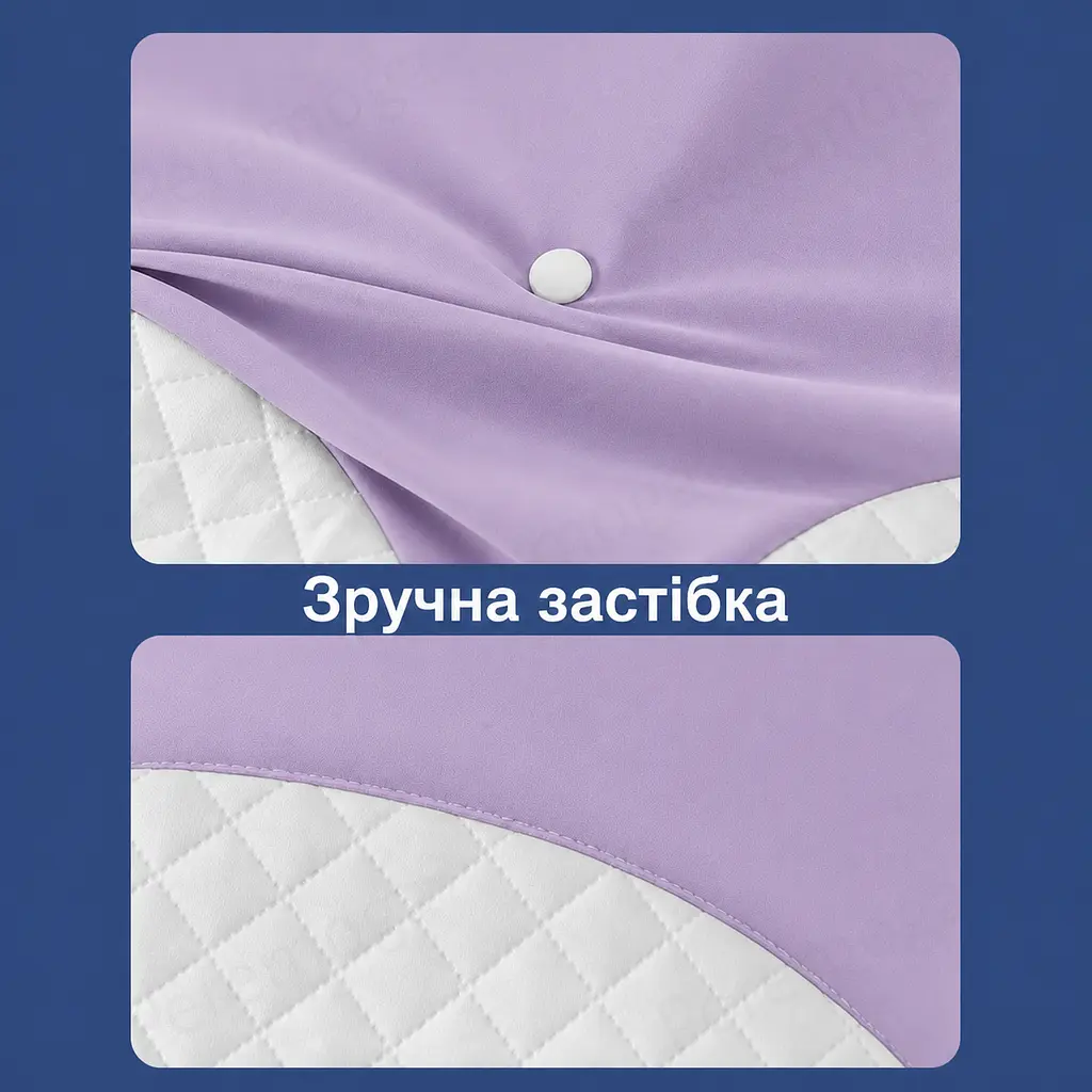 Знімна наволочка для подушки Solve Метелик фіолетово-біла 62 x 41 см (KT8001202-N) - фото 5