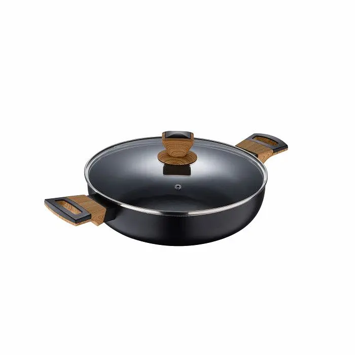 Сотейник з кришкою Bergner Earth black 28 см (BG-32038-BK) - фото 5
