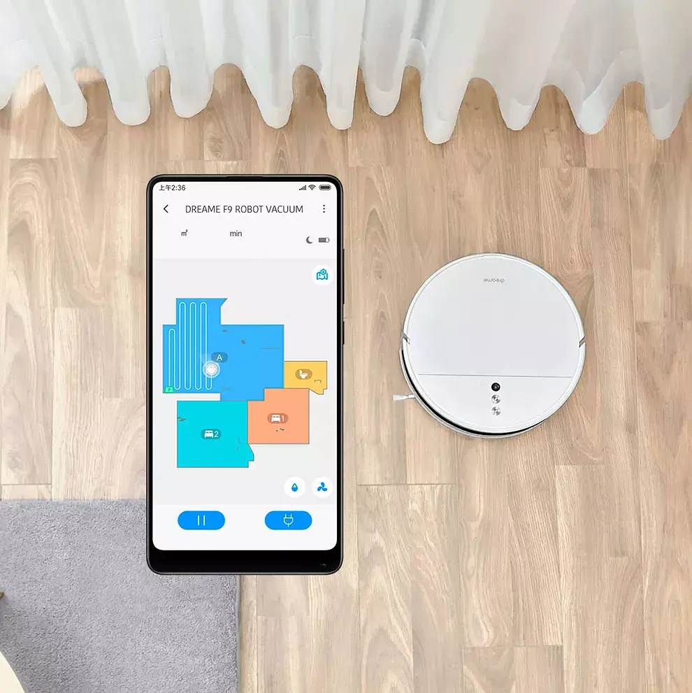 Робот-пилосос Xiaomi Dreame Vacuum Cleaner F9 White [RVS5-WH0] [74926] - фото 5