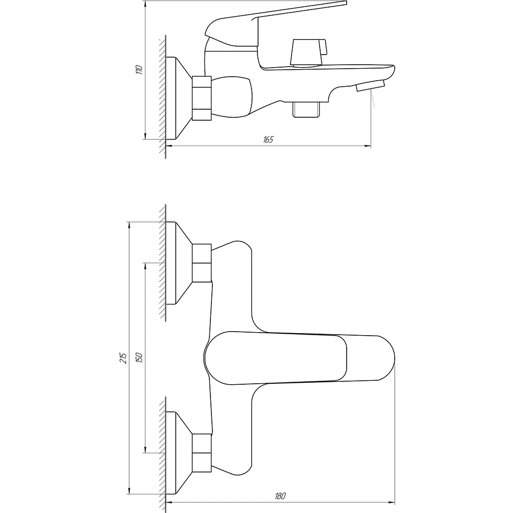 Смеситель для ванны Globus Lux Koln GLK-0102N - фото 4