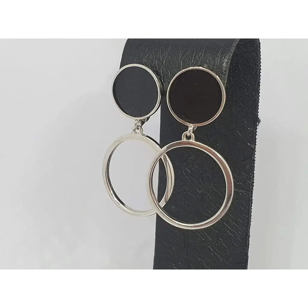 Срібні сережки Vegas з емаллю. 20187р - фото 2