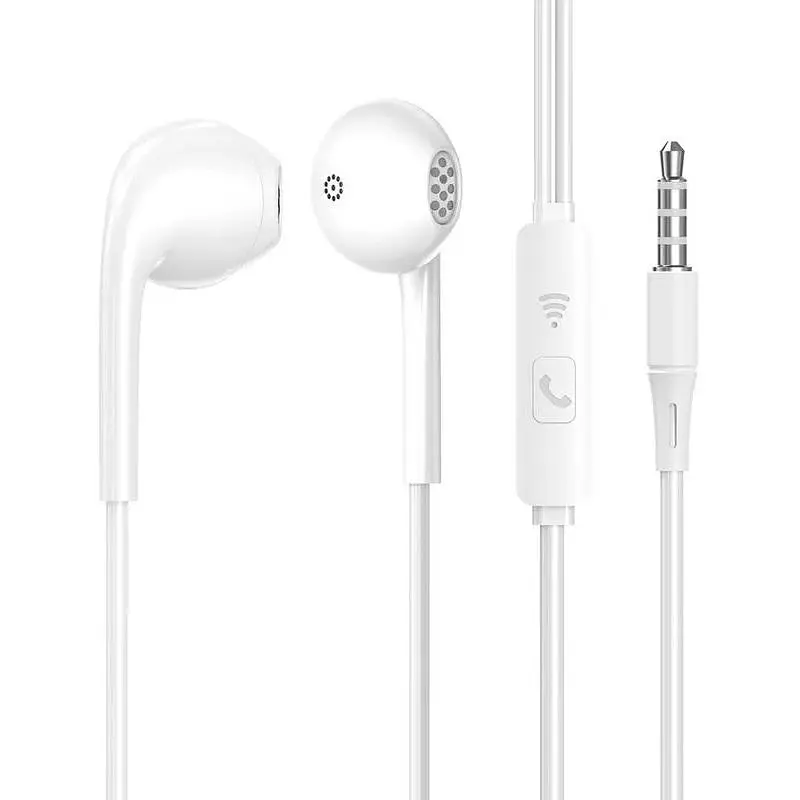 Навушники Aspor A219 Stereo Earphone 3.5 мм з мікрофоном білі - фото 2