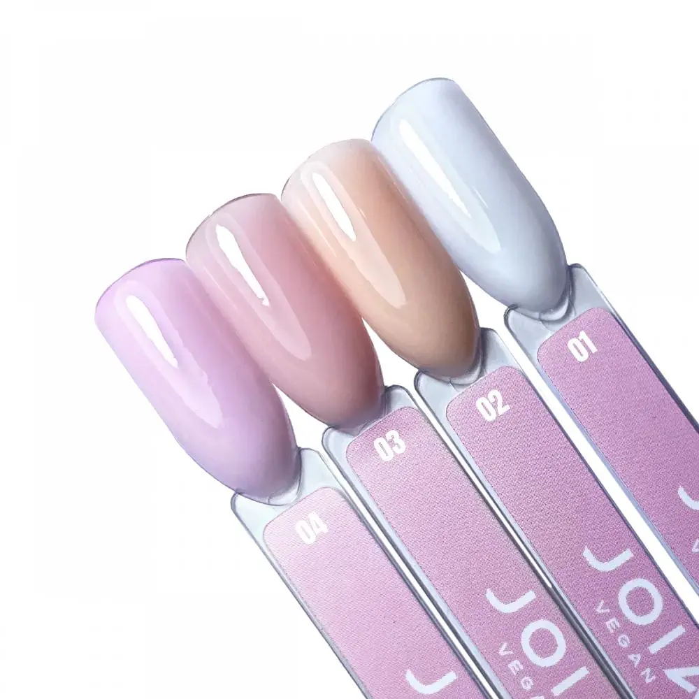 Мусовий акрі-гель Polymousse Gel білий 01 Vanilla Dream JOIA vegan 15 мл - фото 4