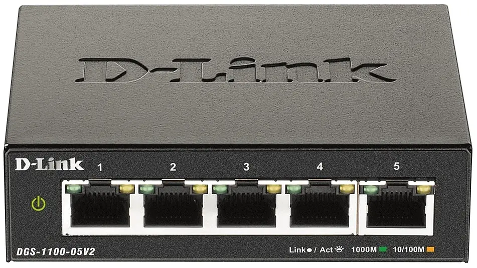 Комутатор DGS-1100-05V2 5xGE Easy Smart D-Link teh0018236 - фото 2