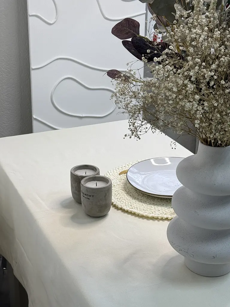 Скатертина Ecotton DUCK 170х150 см водовідштовхувальна молочна Milk 02 (24030) - фото 8