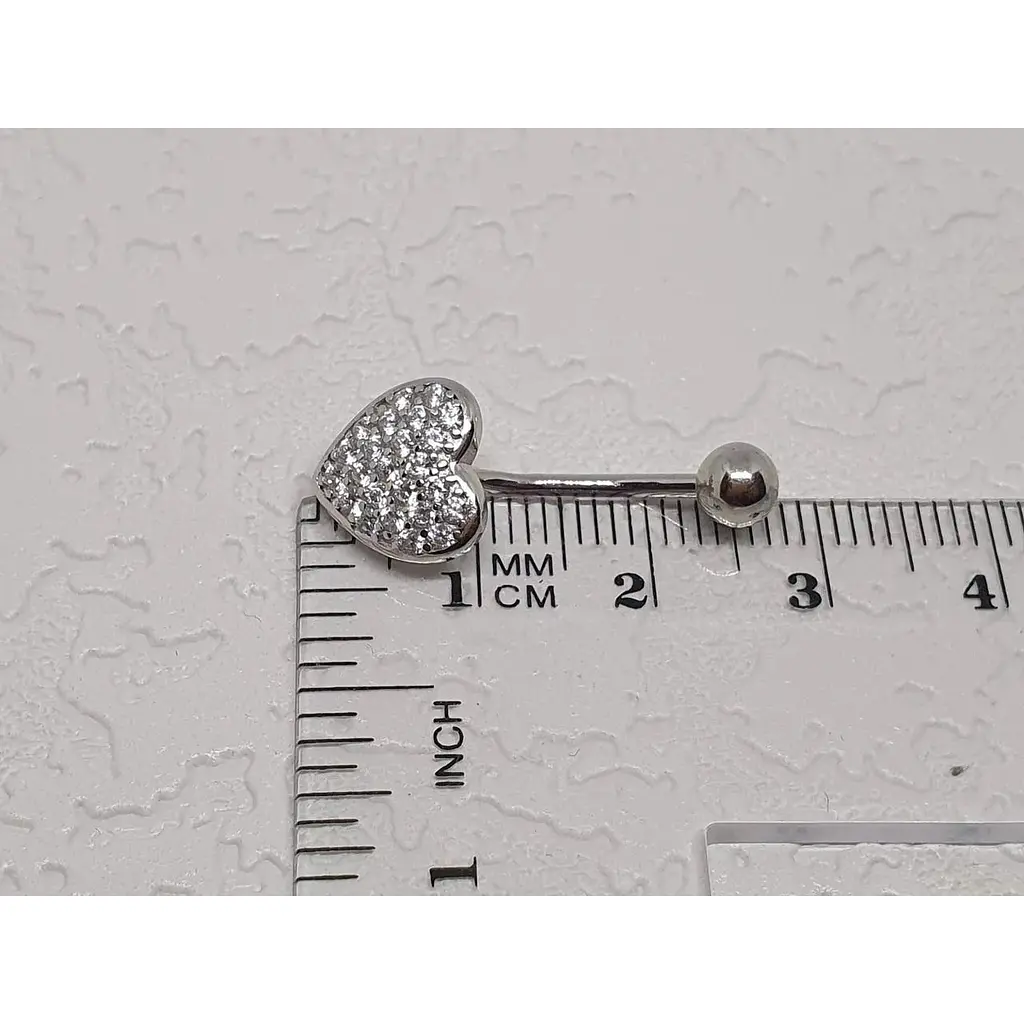 Серебряная серьга для пирсинга пупка Silvex 925. ПР2Ф/022 - фото 3