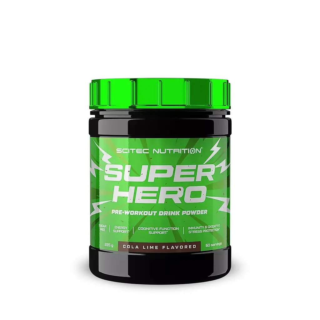 Передтренувальний комплекс SuperHero, 285 грам - Кола-лайм Scitec Nutrition vit0004219