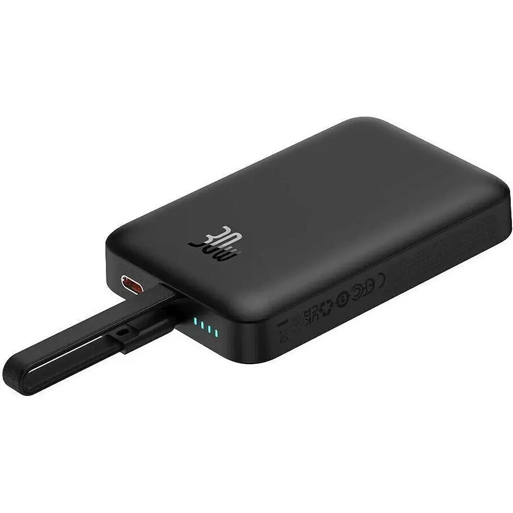 Зовнішній акумулятор Baseus Magnetic Mini 10000mAh 30W Black (P1002210B113-00) [152272] - фото 11