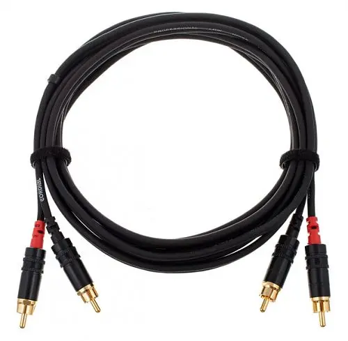 Коммутационный кабель 2xRCA—2xRCA 1.5м Cordial CFU 1,5 CC - фото 2