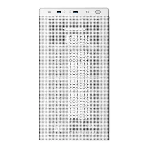 Корпус Aerocool Stormfront Mini-G-WT-v1 White, Mini Tower, без БЖ, для Micro ATX, Mini ITX, кількість відсіків: 2.5"(5шт)/3.5"(2шт), USB-С/2xUSB 3.0, макс. длина видеокарты 370 мм, боковая панель из закаленного стекла, сталь SPCC 0,7 мм (ACCM-ES10003.21) - фото 4