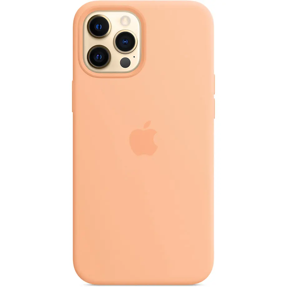 Чохол Silicone Case with MagSafe для iPhone 12 Pro Max (Cantaloupe) AAA [57149] - фото 4