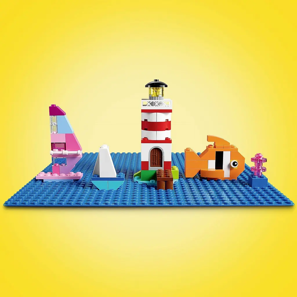 Конструктор LEGO Classic Базовая пластина синего цвета 1 деталь (11025) - фото 3