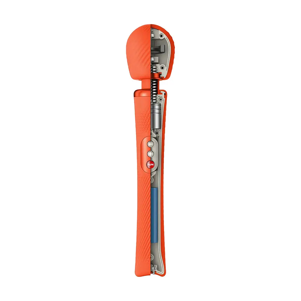 Вібромасажер Fun Factory VIM Vibrating Wand sunrise orange, суперпотужний та легкий, до 6 годин роботи - фото 3