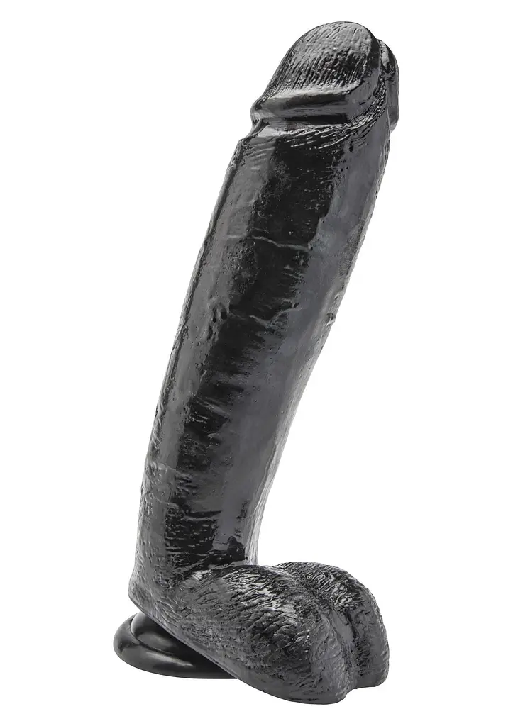 Фалоімітатор ToyJoy with Balls 10 inch, 25.5 см (чорний)