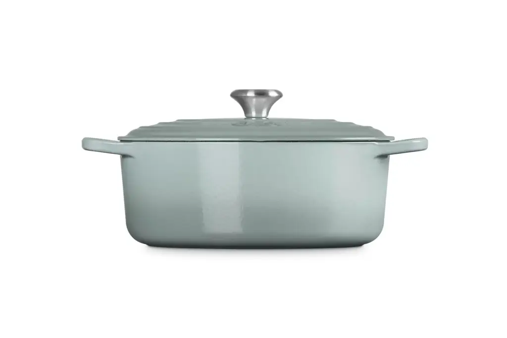 Каструля із кришкою Le Creuset Signature Cast Iron Oval Casserole 21178297174430 29 см 4.7 л морська сіль - фото 3
